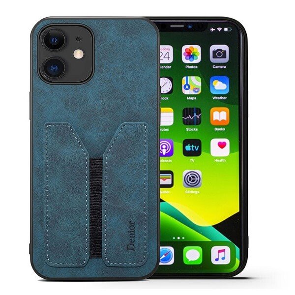 Denior For Apple iPhone 11 /11 Pro / 11 Pro Max Leather Case with Elastic Wallet Card Holder Slot Pocket Cover