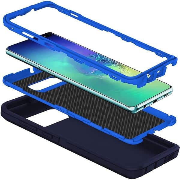 For Samsung Galaxy S10+ /S10 Plus | S10 | S10E Case Drop Resistant Defender Tradies Heavy Duty Rugged Shockproof Tough Cover