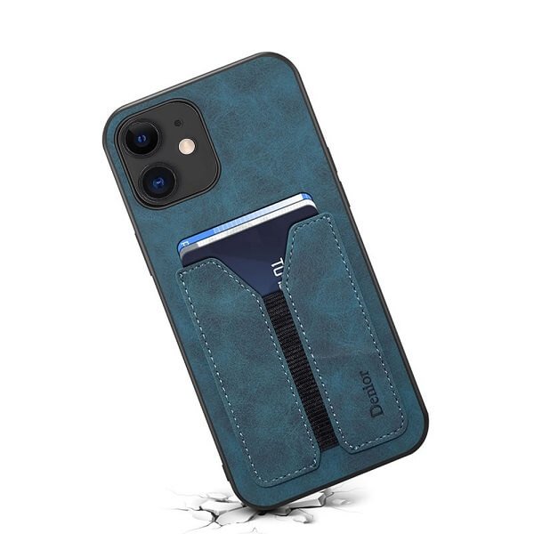 Denior For Apple iPhone 11 /11 Pro / 11 Pro Max Leather Case with Elastic Wallet Card Holder Slot Pocket Cover