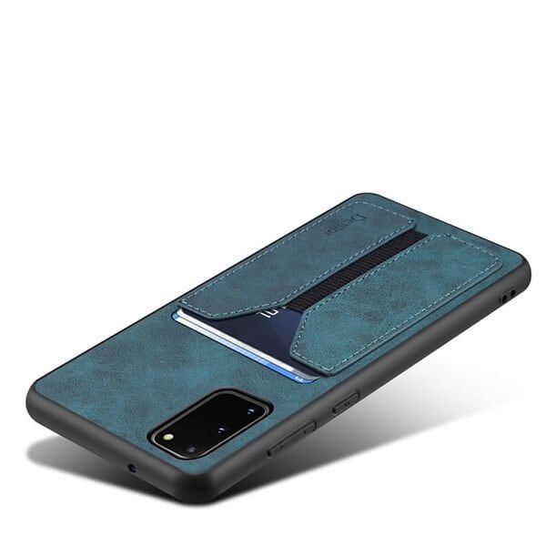 Denior For Samsung Galaxy S20 FE | S20 Ultra Leather Case with Elastic Wallet Card Holder Slot Pocket Cover