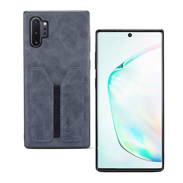 Denior For Samsung Galaxy Note 10 Plus Leather Case with Elastic Wallet Card Holder Slot Pocket Cover