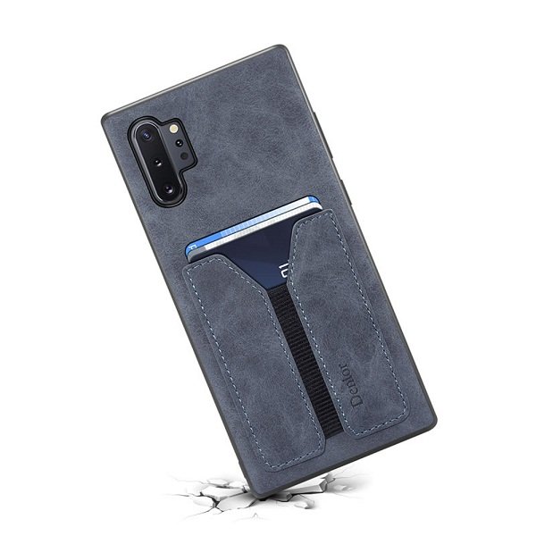 Denior For Samsung Galaxy Note 10 Plus Leather Case with Elastic Wallet Card Holder Slot Pocket Cover
