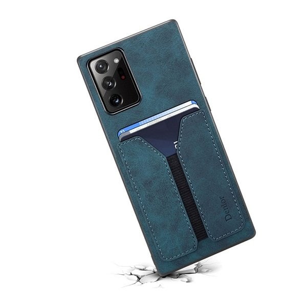 Denior For Samsung Galaxy Note 20 Ultra Leather Case with Elastic Wallet Card Holder Slot Pocket Cover