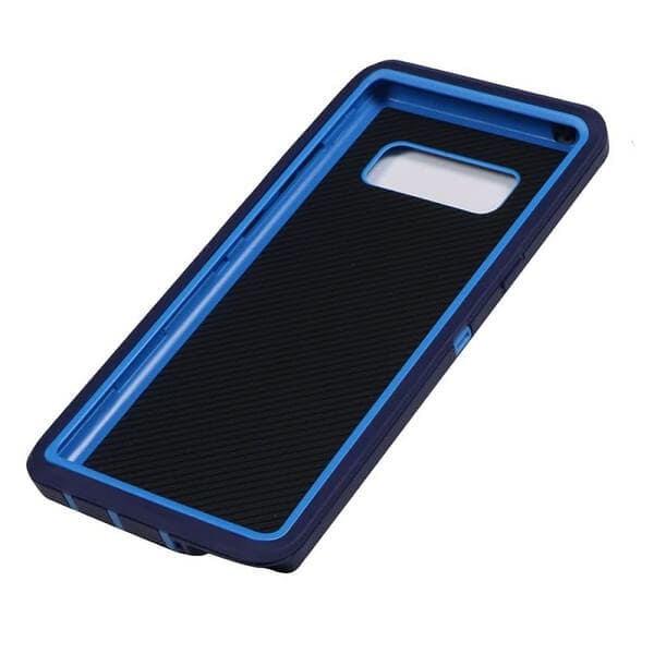 Samsung Galaxy Note 8 Case Drop Resistant Defender Tradies Heavy Duty Rugged Shockproof Tough Cover (Navy Blue /Blue)