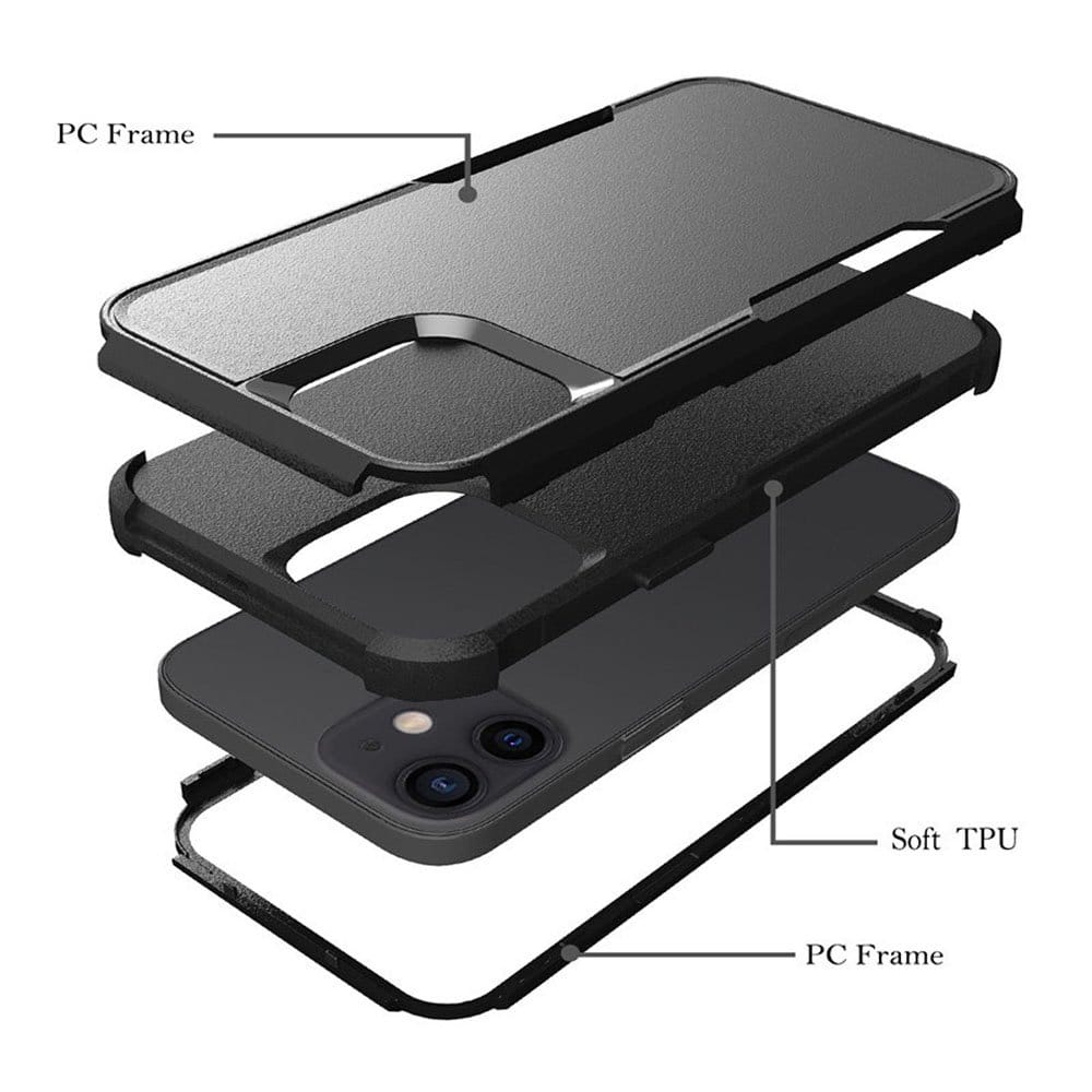 For Apple iPhone 11 /11 Pro /11 Pro Max 3in1 Case Drop Resistant Defender Tradies Hybrid Armor Heavy Duty Rugged Shockproof Tough Cover