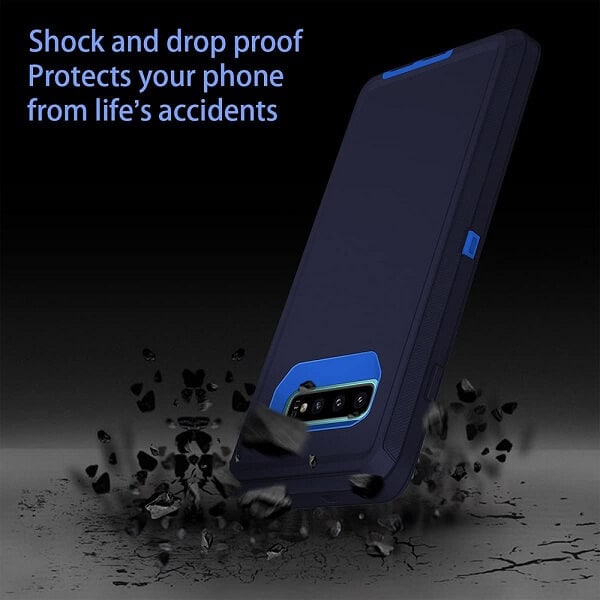 For Samsung Galaxy S10+ /S10 Plus | S10 | S10E Case Drop Resistant Defender Tradies Heavy Duty Rugged Shockproof Tough Cover