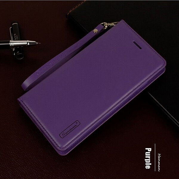 For Apple iPhone 12 Mini/ 12 Pro Max Hanman Leather Wallet Case Flip Card Holder Slots Magnetic Shockproof Cover