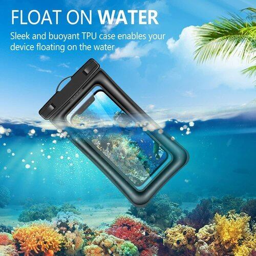 Universal Waterproof Pouch Phone Dry Bag Underwater Case Cover for Up to 6.9 inch Phone, iPhone , Samsung Galaxy, Google Pixel, Nokia, Oppo, Xiaomi, Motorola, OnePlus, TCL, Vivo