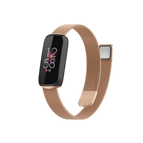 For Fitbit Luxe Stainless Steel Milanese Wristband Loop Strap
