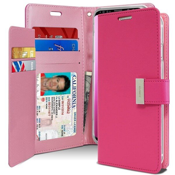 Goospery For Samsung Galaxy S9 |Galaxy S9+ /S9 Plus Rich Diary Wallet Flip Case Leather Card Slots Magnetic Cover
