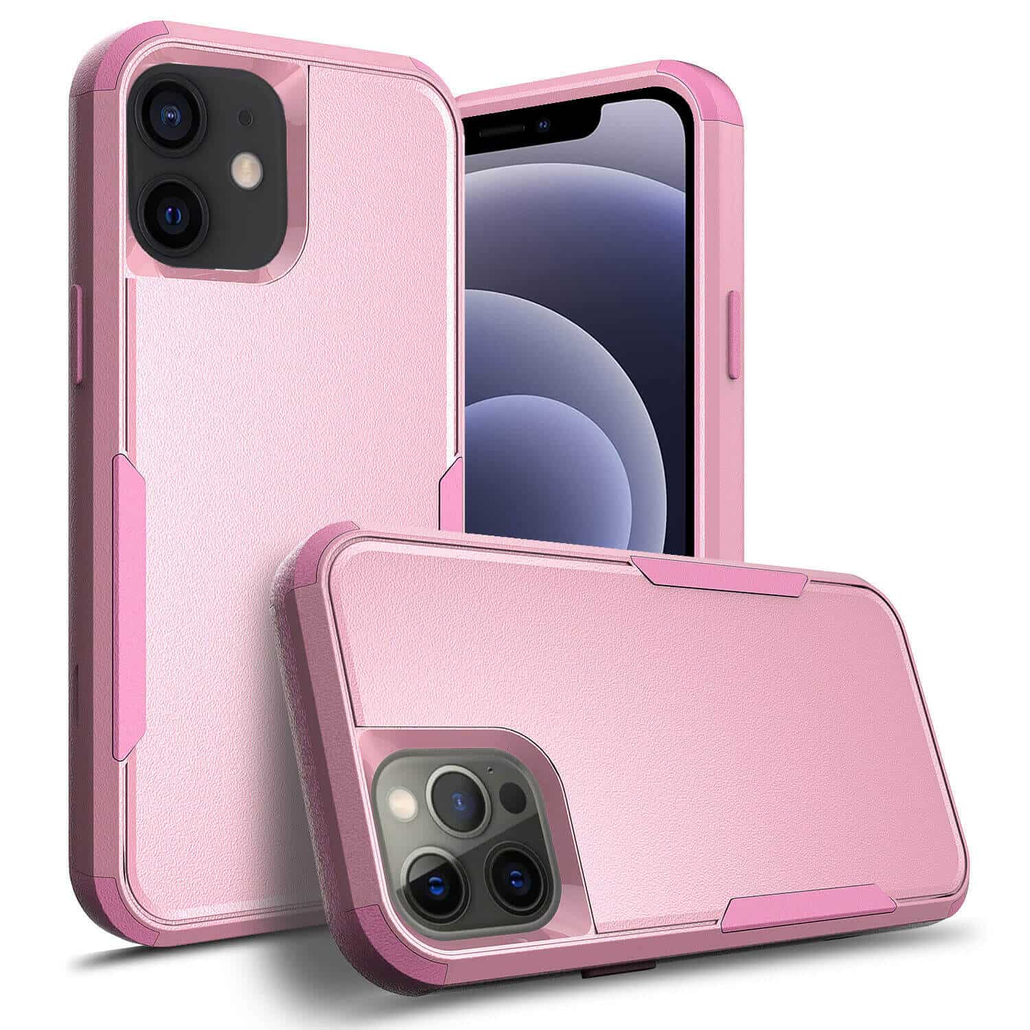 For Apple iPhone 12/12 Pro/ 12 Pro Max /12 Mini 3in1 Case Drop Resistant Defender Tradies Hybrid Armor Heavy Duty Rugged Shockproof Tough Cover