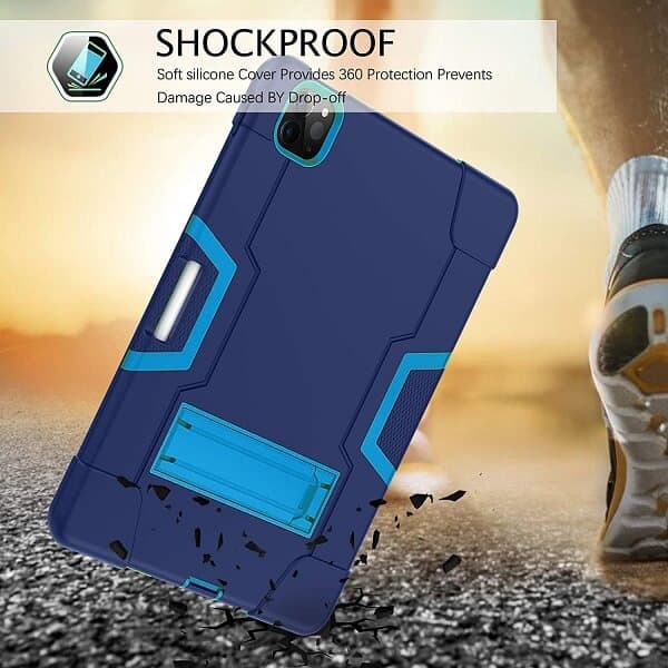 For Apple iPad Pro 11 2024 Kids Hybrid Shockproof Heavy Duty Kickstand Case Cover