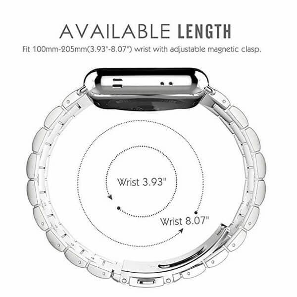 For Apple Watch Series 7 /SE /6 /5 /4 /3 /2 /1 Replacement Wrist Band 38mm 40mm 41mm 42mm 44mm 45mm Stainless Steel Metal iWatch Wristband Loop Strap