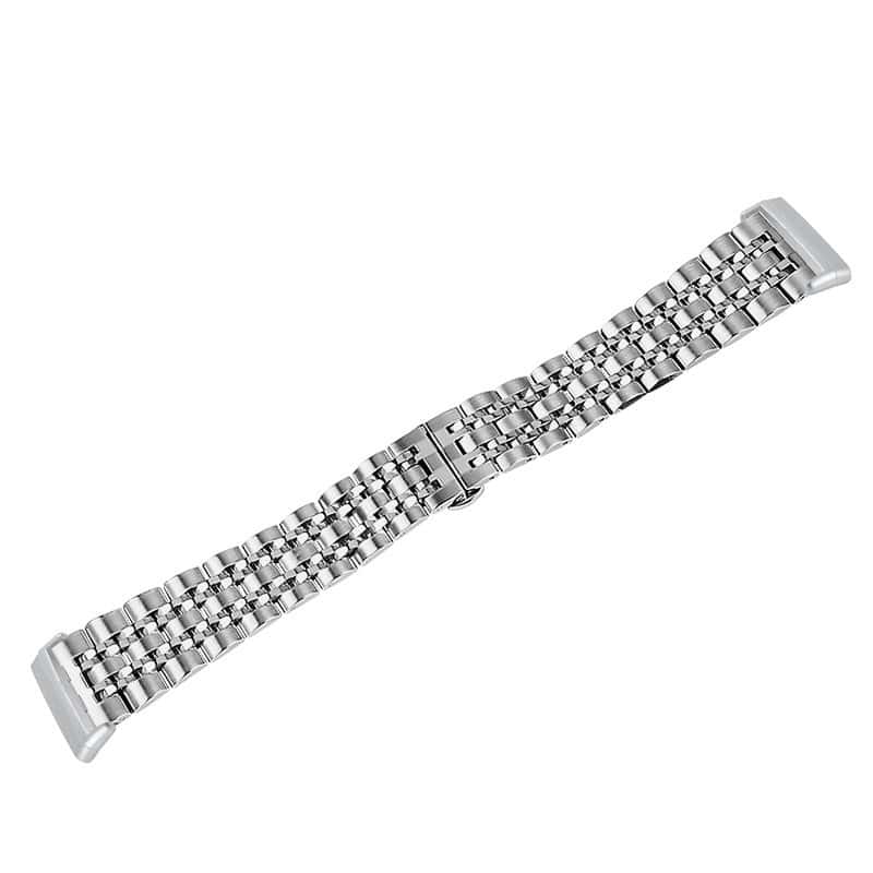 For Fitbit Versa 4 Versa 3 Sense 1 Sense 2 Smart Watch Replacement Wristband Stainless Steel Metal Replacement Strap Loop Bracelet For Women Men