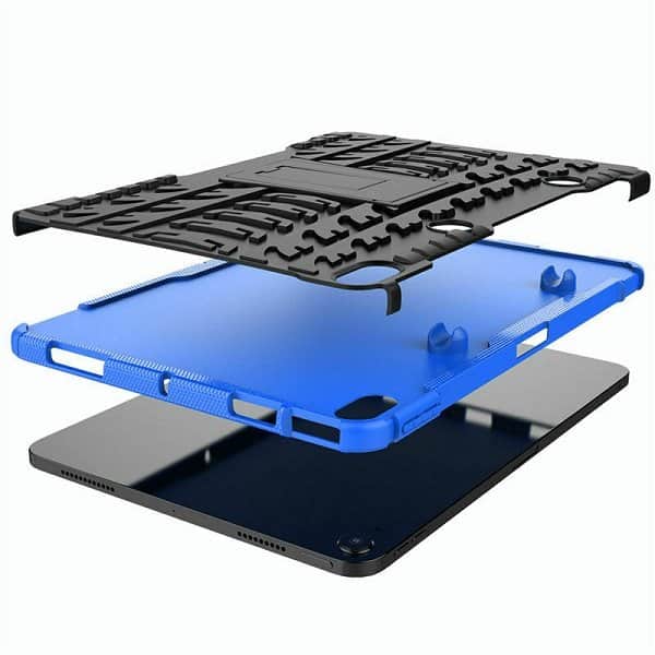 For Apple iPad Air 5th /4th Gen 10.9 inch 2022 /2020 Case, Heavy Duty Shockproof Tough Bumper Rugged Cover (Black)