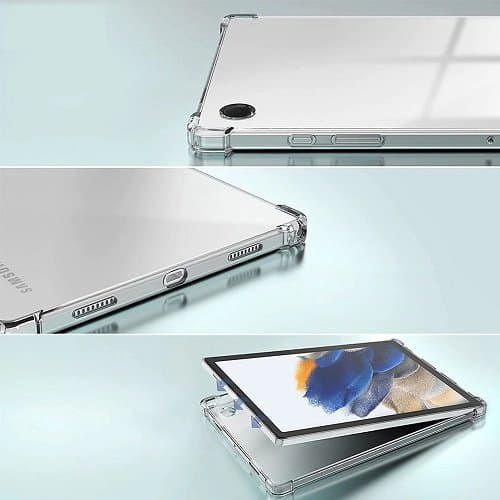Samsung Galaxy Tab A8 10.5″ SM-X200 /X205 Clear Case Shockproof Heavy Duty Gel Clear Air Cushion Cover