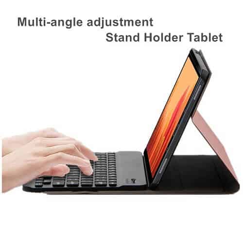 Samsung Galaxy Tab A7 10.4 inch SM-T500 T505 Detachable Wireless Bluetooth Keyboard Case, Lightweight Protective Slim Folio Leather Smart Cover