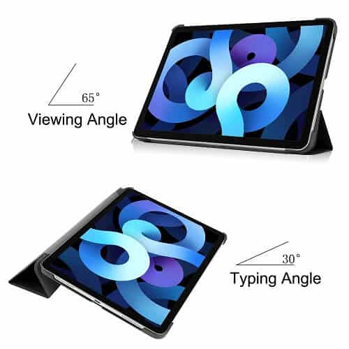 Apple iPad Air 11 2024 6th /5th /4th Gen 10.9 inch 2022 /2020 iPad Pro 11 inch Folio Smart Leather Magnetic Stand Case Cover (Navy Blue)