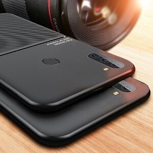 For Samsung Galaxy A11 Business Style Luxury Matte Soft Silicone Drop Resistant Case Cover (Red)
