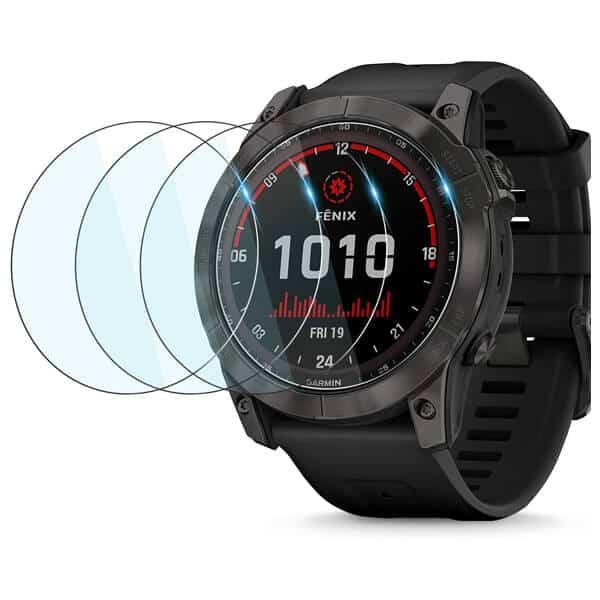 (3 Pcs) Garmin Fenix 7X Sports Fenix 7X Solar Sports Fenix 7X Sapphire Solar Sports Screen Protector Full Coverage Tempered Glass Guard (Clear)