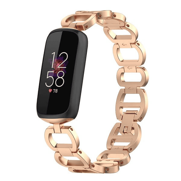 For Fitbit Luxe Stainless Steel Link Wristbands Staps