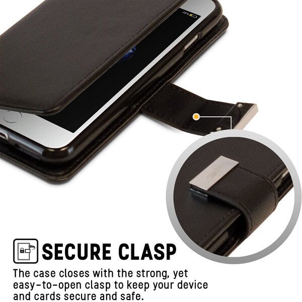 Goospery For Apple iPhone SE /7/8 Plus Rich Diary Wallet Flip Case Leather Card Slots Magnetic Cover