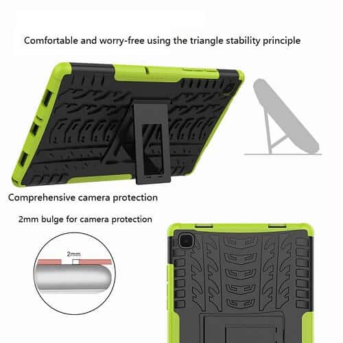Samsung Galaxy Tab A7 10.4 inch SM-T500 T505 Shockproof Case Heavy Duty Rugged Protective Cover (Black)