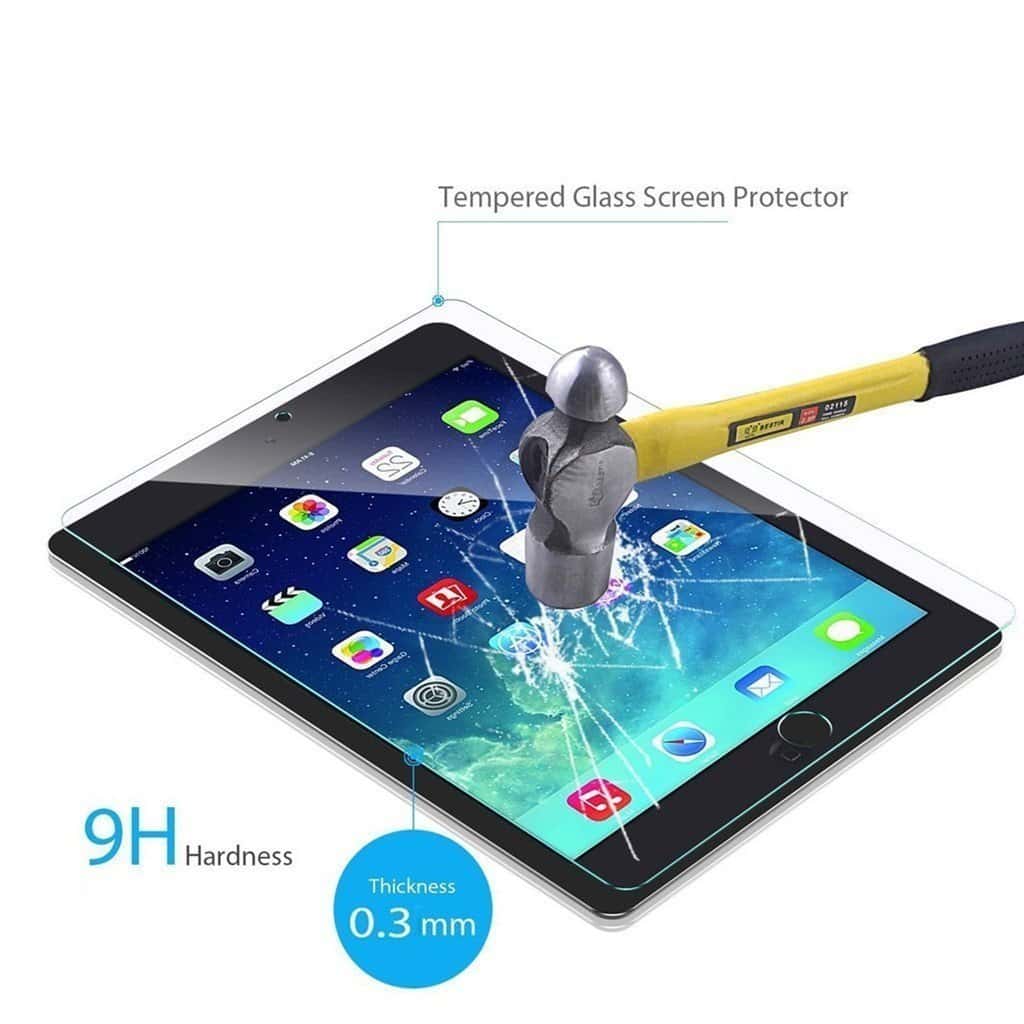 (2 Pack) For Apple iPad 6th /5th Gen Generation /Air 1 /Air 2 / Pro 9.7 inch Tempered Glass Screen Protector Guard