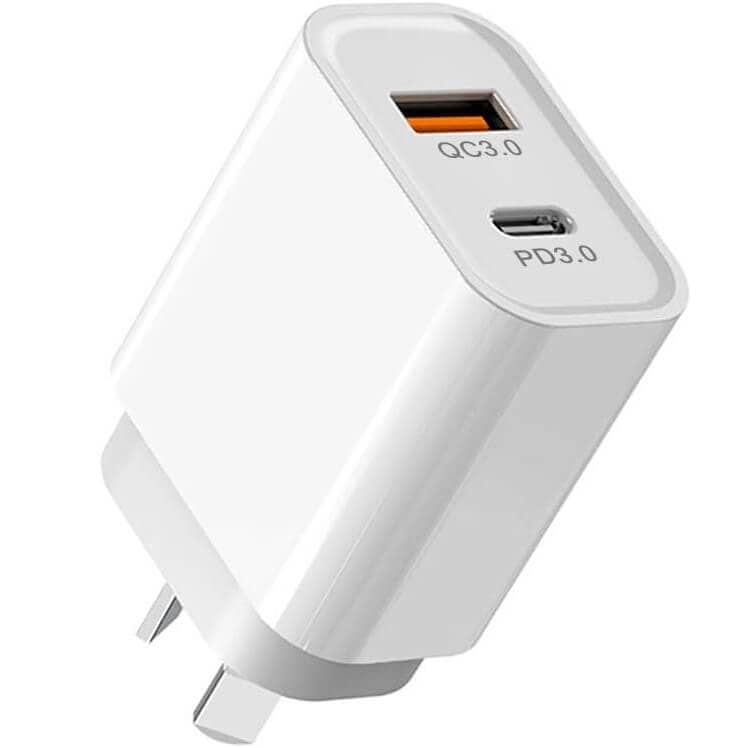 20W Dual PD +USB Type C Fast Charging Wall Plug Charger Adapter For Apple iPhone Samsung Galaxy Google Nokia Oppo Huawei iPad