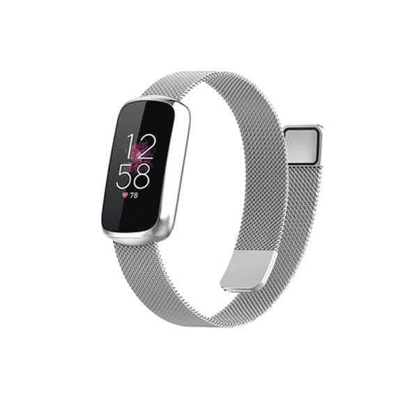 For Fitbit Luxe Stainless Steel Milanese Wristband Loop Strap