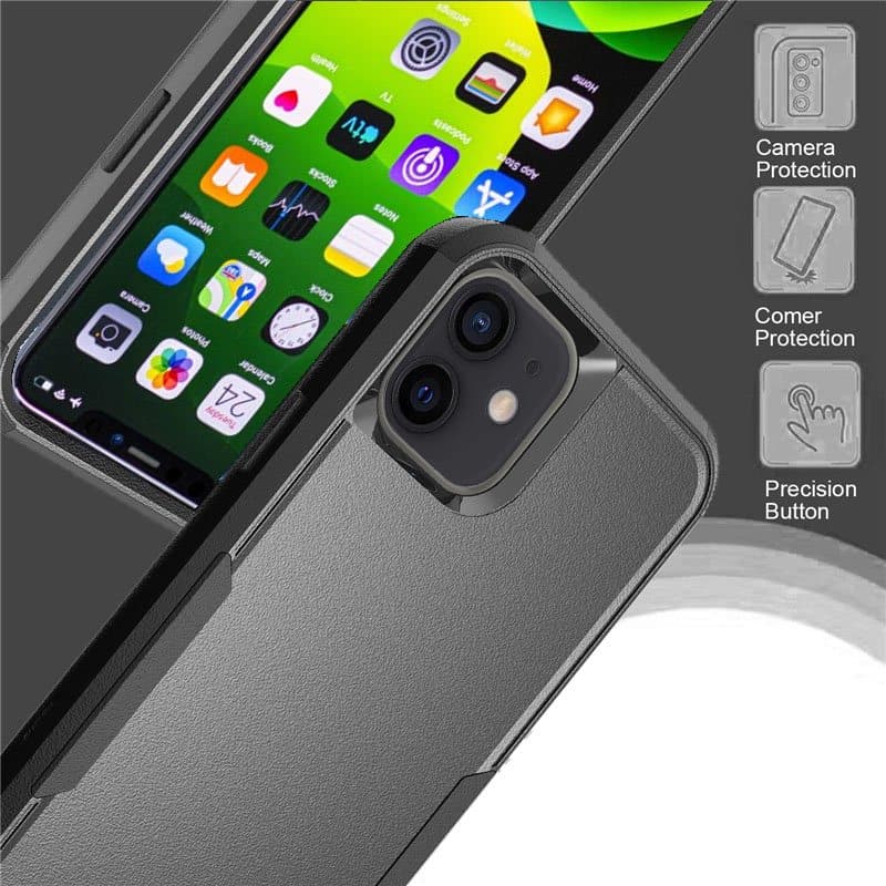 For Apple iPhone 11 /11 Pro /11 Pro Max 3in1 Case Drop Resistant Defender Tradies Hybrid Armor Heavy Duty Rugged Shockproof Tough Cover