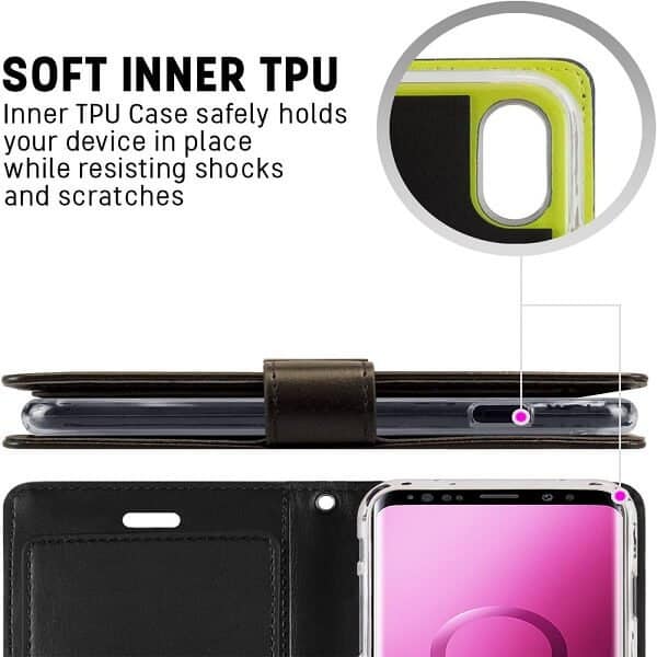 Goospery For Samsung Galaxy S9 |Galaxy S9+ /S9 Plus Rich Diary Wallet Flip Case Leather Card Slots Magnetic Cover