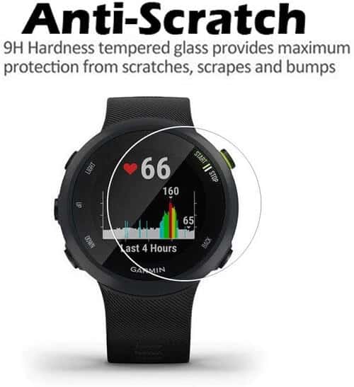 (2 Pack) Garmin Forerunner 45 39mm Anti Scratch Tempered Glass LCD Screen Protector Guard