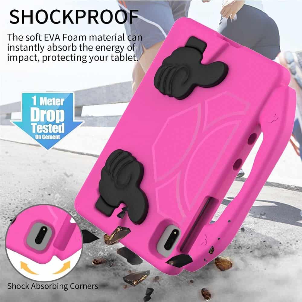 For Samsung Galaxy Tab A9+ Plus X210 /S7 /S8 /S9 /S9FE/S10 FE Thumbs UP Kids Lightweight Convertible Handle Protective Shockproof Case Cover