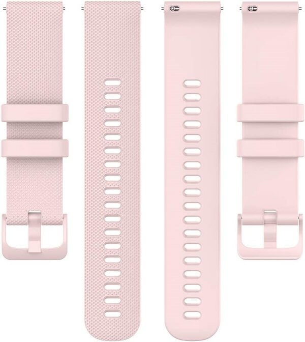 Garmin Vivoactive 4S Silicone Wristband Adjustable Rubber Watch Replacements Band Kit Strap (Rose Gold)
