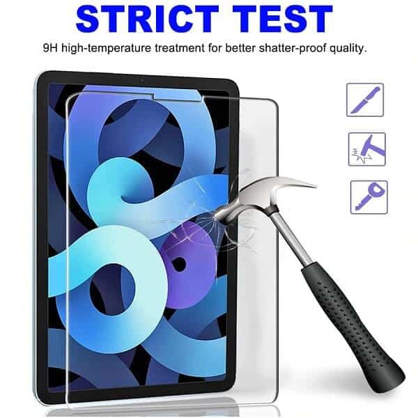 (2 Pack) For iPad Air 10.9 inch 5th 2022 /Air 4th 2020 /iPad Pro 11 inch 4th 2022/ 3rd 2021/ 2nd 2020/ 1st 2018 Gen Tempered Glass Screen Protector