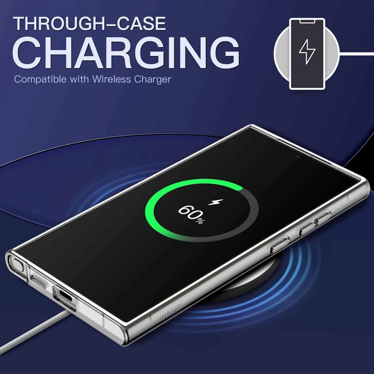 For Samsung Galaxy S24, S24+ /S24 Plus & S24 Ultra MagSafe Magnetic Case with HaloLock Shockproof Back Clear Protective Cover