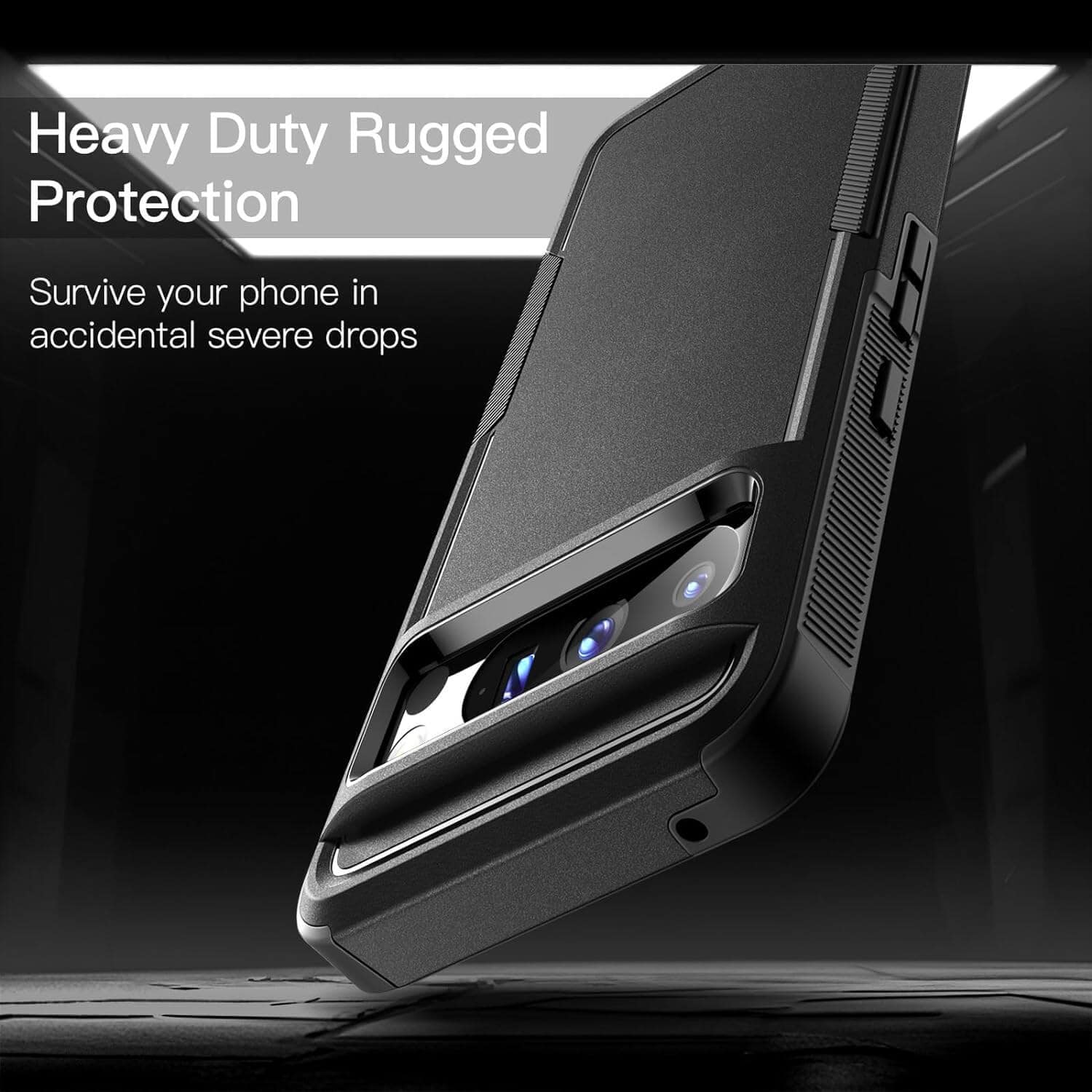 For Google Pixel 8/8A/8Pro 2in1 Case Drop Resistant Defender Tradies Hybrid Armor Heavy Duty Rugged Shockproof Tough Protective Cover
