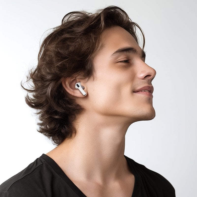 Borofone BW58 TWS True Wireless Headset Bluetooth Headphones With Microphone Touch Control Earbuds Sports Headset Air Pods - Universal Compatibility