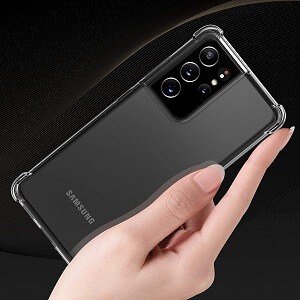 Samsung Galaxy S21 Ultra Clear Case Shockproof Tough Gel Heavy Duty Transparent Air Cushion Cover