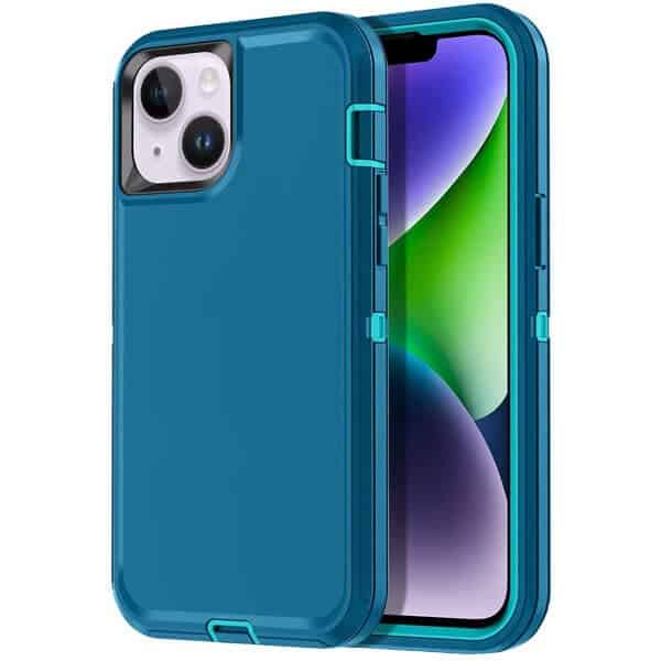 For Apple iPhone 14, 14 Plus, 14 Pro, 14 Pro Max Case Drop Resistant Defender Tradies Heavy Duty Rugged Shockproof Tough Cover