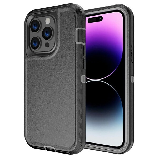 For Apple iPhone 14, 14 Plus, 14 Pro, 14 Pro Max Case Drop Resistant Defender Tradies Heavy Duty Rugged Shockproof Tough Cover