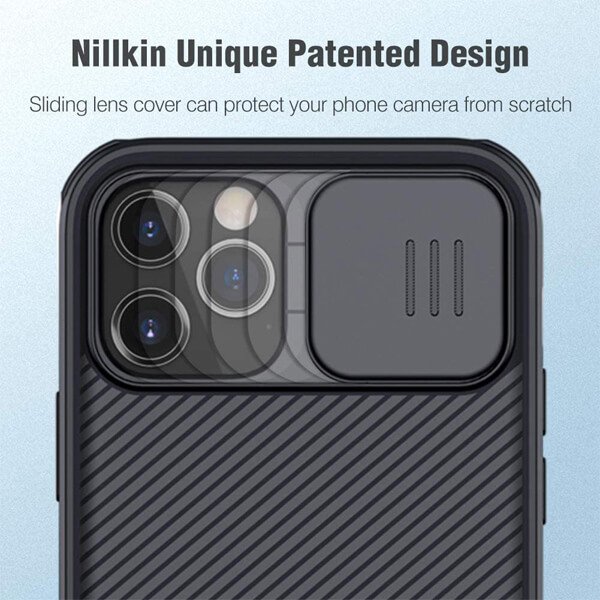 Apple iPhone 14 Pro Max Nillkin Case, CamShield Series Shockproof Heavy Duty Protective Case With Slide Camera Cover - Black