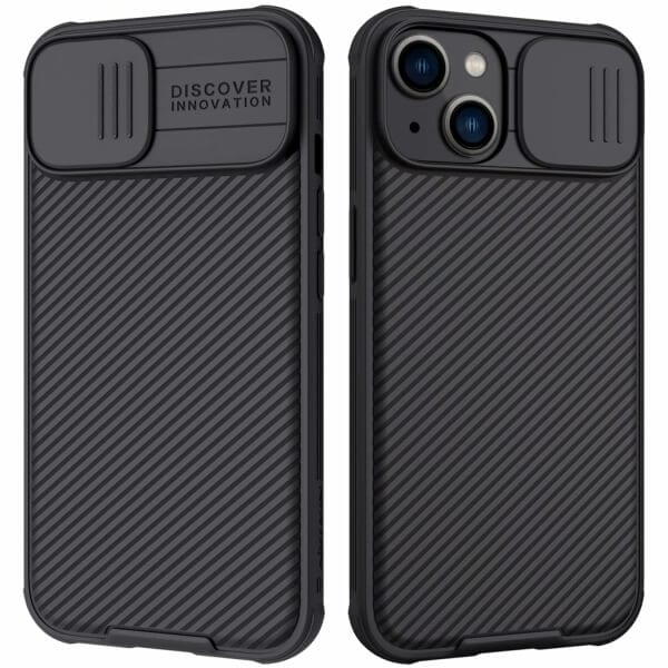 Apple iPhone 14, 14 Plus, 14 Pro, 14 Pro Max Nillkin Case, CamShield Series Shockproof Heavy Duty Protective Case With Slide Camera Cover