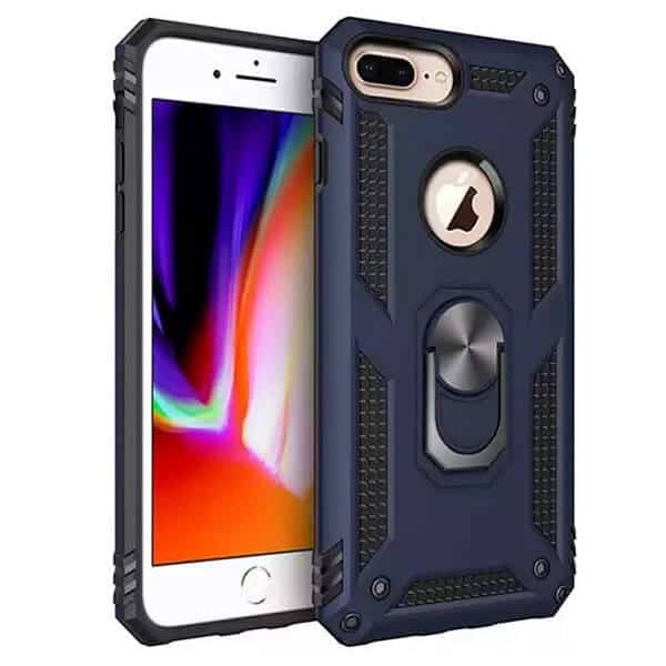 For Apple iPhone SE /7/8 Plus Shockproof Magnetic Car Mount Ring Case Cover