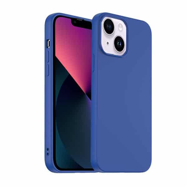 For Apple iPhone 13/13 Pro Max Silicone Silky Soft Touch Full Protective Anti Scratch Cover with Microfiber Lining Back Case