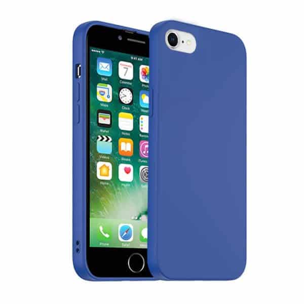 Back Case For Apple iPhone SE /7/8 Plus Silicone Silky Soft Touch Full Protective Anti Scratch Cover with Microfiber Lining Back Case
