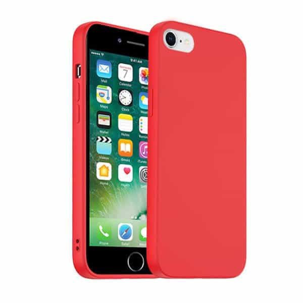 Back Case For Apple iPhone SE /7/8 Plus Silicone Silky Soft Touch Full Protective Anti Scratch Cover with Microfiber Lining Back Case