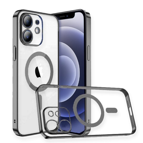 For Apple iPhone 12/ 12 Pro/ 12 Pro Max MagSafe Magnetic Case with HaloLock Shockproof Scratch Resistant Back Clear Protective Cover