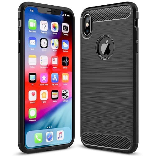For Apple iPhone XS Max / XR SupRShield Carbon Fiber Shockproof Heavy Duty Rugged Case Cover